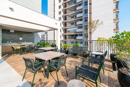 Apartamento à venda com 29m², 1 quarto e sem vaga Apartamento à venda com 29m², 1 quarto e sem vagaÁrea comum - Churrasqueira