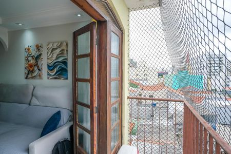 Varanda da sala de apartamento à venda com 3 quartos, 75m² em Rudge Ramos, São Bernardo do Campo