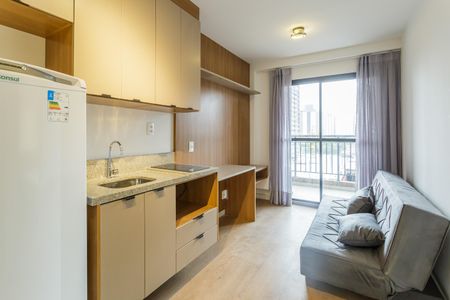 Sala de apartamento para alugar com 1 quarto, 27m² em Moema, São Paulo