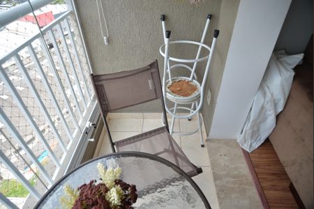 Varanda da Sala de apartamento à venda com 2 quartos, 54m² em Casa Branca, Santo André