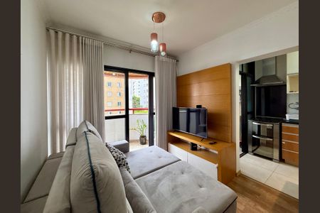 Sala de apartamento para alugar com 1 quarto, 50m² em Brooklin, São Paulo