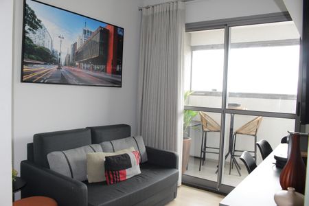 sala  de apartamento para alugar com 1 quarto, 35m² em Consolação, São Paulo