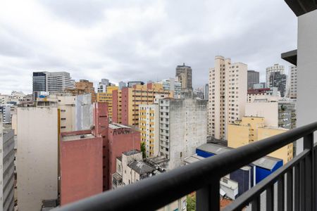 Varanda do Studio de kitnet/studio para alugar com 1 quarto, 25m² em República, São Paulo