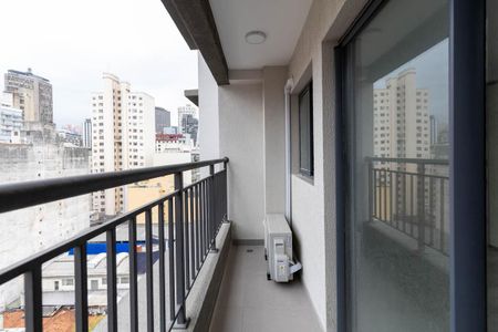 Varanda do Studio de kitnet/studio para alugar com 1 quarto, 25m² em República, São Paulo