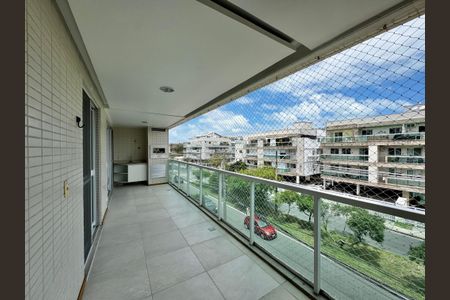 Varanda de apartamento à venda com 3 quartos, 108m² em Recreio dos Bandeirantes, Rio de Janeiro