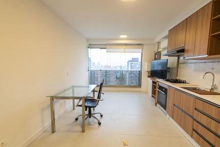 Sala/cozinha de apartamento para alugar com 1 quarto, 38m² em Vila Mariana, São Paulo