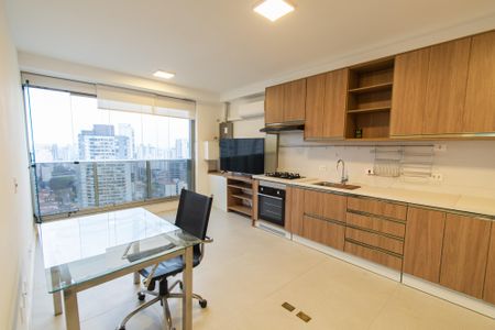 Sala/cozinha de apartamento para alugar com 1 quarto, 38m² em Vila Mariana, São Paulo