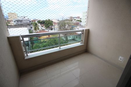 Varanda de apartamento à venda com 3 quartos, 68m² em Taquara, Rio de Janeiro