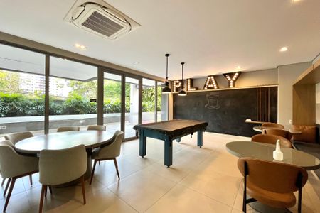 Apartamento para alugar com 65m², 1 quarto e 1 vaga Apartamento para alugar com 65m², 1 quarto e 1 vagaÁrea comum - Salão de Jogos
