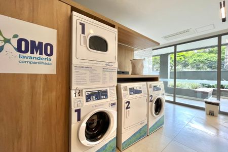 Apartamento para alugar com 65m², 1 quarto e 1 vaga Apartamento para alugar com 65m², 1 quarto e 1 vagaÁrea comum - Lavanderia