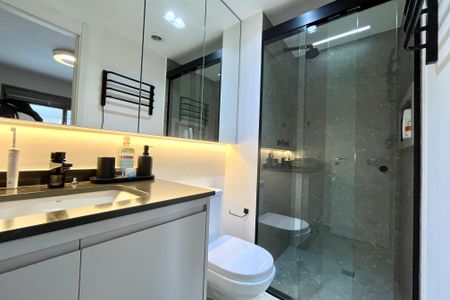 Apartamento para alugar com 65m², 1 quarto e 1 vaga Apartamento para alugar com 65m², 1 quarto e 1 vagaBanheiro da Suíte