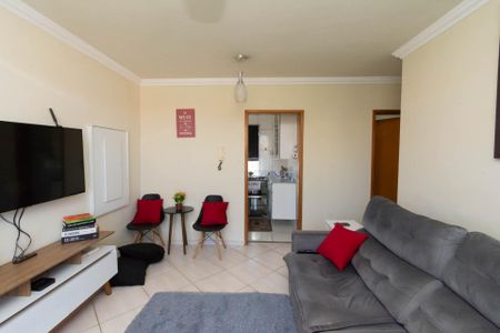 Sala de apartamento à venda com 2 quartos, 53m² em Brasil Industrial (Barreiro), Belo Horizonte