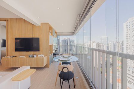 Varanda de apartamento para alugar com 1 quarto, 44m² em Pinheiros, São Paulo