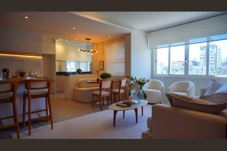 Sala de apartamento à venda com 2 quartos, 76m² em Auxiliadora, Porto Alegre