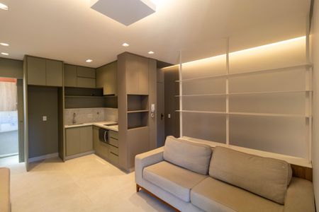 Salas de apartamento à venda com 1 quarto, 50m² em Cambuí, Campinas