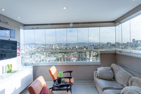 Varanda da Sala de apartamento à venda com 3 quartos, 95m² em Caiçaras, Belo Horizonte