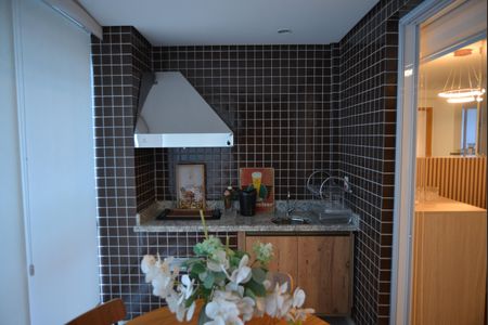 Varanda Goumert de apartamento à venda com 3 quartos, 100m² em Vila Assunção, Santo André