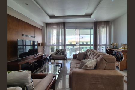 Sala  de apartamento à venda com 4 quartos, 213m² em Recreio dos Bandeirantes, Rio de Janeiro