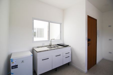 Cozinha de kitnet/studio para alugar com 1 quarto, 23m² em Moema, São Paulo
