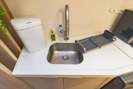 Apartamento para alugar com 38m², 1 quarto e 1 vaga Apartamento para alugar com 38m², 1 quarto e 1 vagaDetalhe - Cozinha