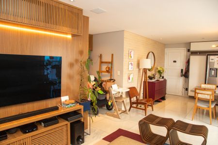 Sala de apartamento à venda com 2 quartos, 90m² em Brooklin, São Paulo