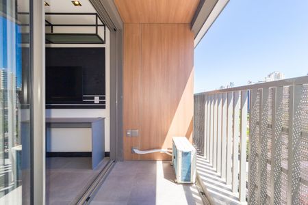 Varanda de kitnet/studio para alugar com 1 quarto, 27m² em Vila Regente Feijó, São Paulo