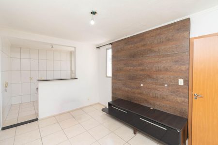 Sala de apartamento para alugar com 2 quartos, 44m² em Califórnia, Contagem