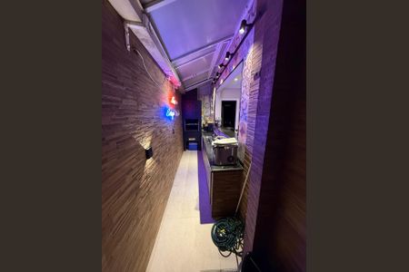 Varanda de casa de condomínio para alugar com 2 quartos, 115m² em Estuário, Santos