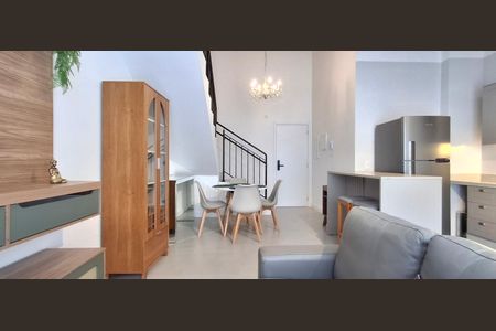 Sala de apartamento para alugar com 1 quarto, 74m² em Centro, Florianópolis