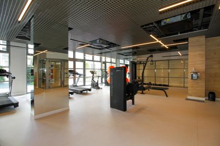 Studio para alugar com 26m², 1 quarto e sem vaga Studio para alugar com 26m², 1 quarto e sem vagaÁrea Comum - Academia