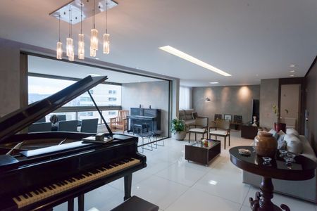 Sala de apartamento para alugar com 5 quartos, 201m² em Vila da Serra, Nova Lima