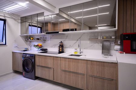 Sala/Cozinha  de apartamento à venda com 2 quartos, 52m² em Vila Moinho Velho, São Paulo