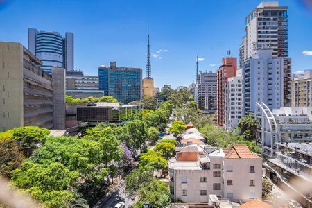 Sala - VIsta de apartamento para alugar com 2 quartos, 81m² em Cerqueira César, São Paulo