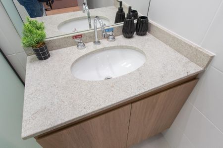 Banheiro Social de kitnet/studio para alugar com 1 quarto, 20m² em Ipiranga, São Paulo