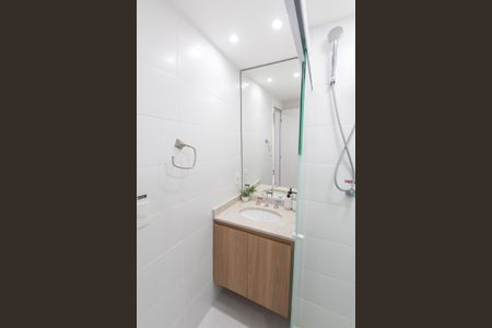 Banheiro de kitnet/studio para alugar com 1 quarto, 25m² em Ipiranga, São Paulo