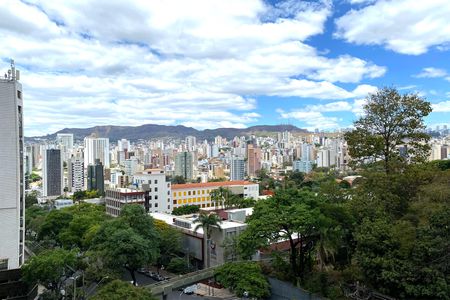 Vista da Sala de apartamento à venda com 1 quarto, 39m² em Lourdes, Belo Horizonte