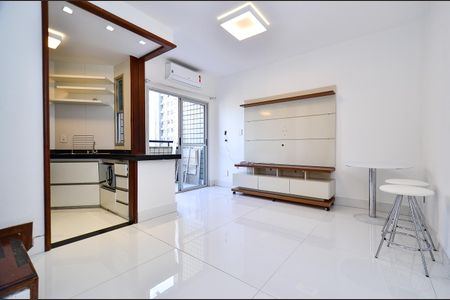 Sala de apartamento para alugar com 1 quarto, 55m² em Lourdes, Belo Horizonte