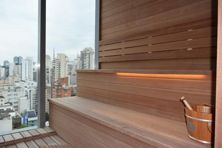 Apartamento para alugar com 21m², 1 quarto e sem vagaSauna