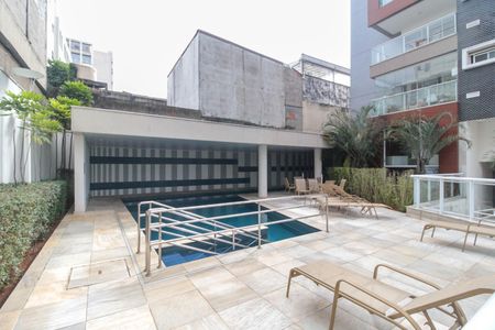 Studio para alugar com 45m², 1 quarto e 1 vagaPiscina