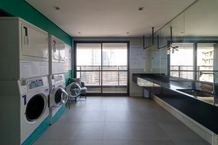 Studio para alugar com 35m², 1 quarto e 1 vaga Studio para alugar com 35m², 1 quarto e 1 vagaLavanderia