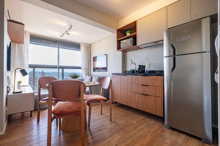 Sala/Cozinha de apartamento para alugar com 1 quarto, 32m² em Jardim Paulista, São Paulo