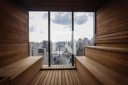 Apartamento para alugar com 32m², 1 quarto e 1 vaga Apartamento para alugar com 32m², 1 quarto e 1 vagaSauna