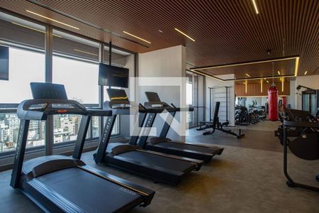 Apartamento para alugar com 32m², 1 quarto e 1 vaga Apartamento para alugar com 32m², 1 quarto e 1 vagaAcademia