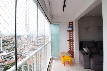 Varanda da Sala de apartamento para alugar com 2 quartos, 59m² em Vila Galvão, Guarulhos