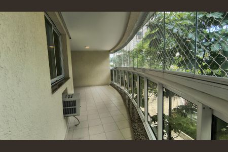 Varanda da Sala de apartamento para alugar com 3 quartos, 122m² em Barra da Tijuca, Rio de Janeiro
