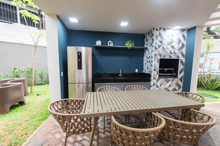 Apartamento à venda com 28m², 1 quarto e sem vaga Apartamento à venda com 28m², 1 quarto e sem vagaÁrea comum - Churrasqueira