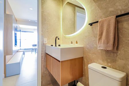 Apartamento à venda com 78m², 2 quartos e 1 vaga Apartamento à venda com 78m², 2 quartos e 1 vagaBanheiro social