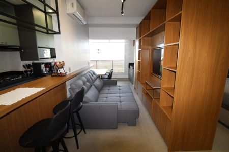 Sala de apartamento para alugar com 1 quarto, 52m² em Parque Residencial Aquarius, São José dos Campos