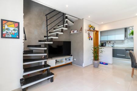 Sala de Estar de casa de condomínio à venda com 3 quartos, 80m² em Sítio do Mandaqui, São Paulo