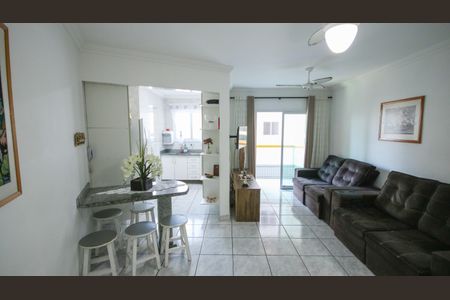 sala de apartamento para alugar com 1 quarto, 55m² em Vila Caiçara, Praia Grande